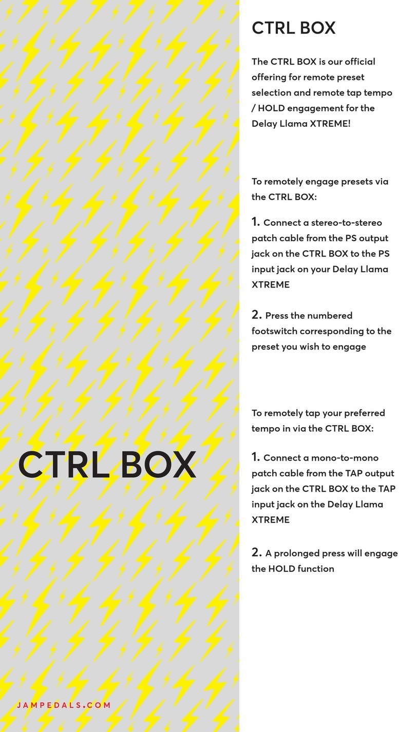JAM Pedals CTRL BOX User manual