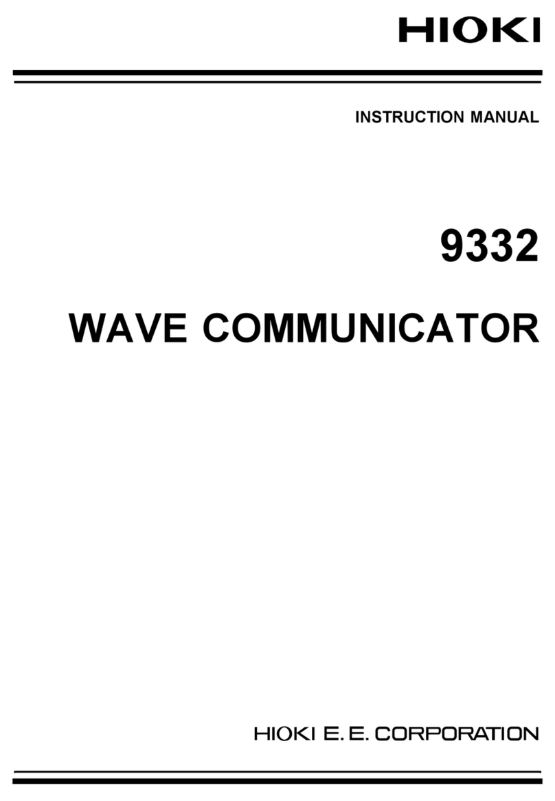 Hioki 9332 User manual