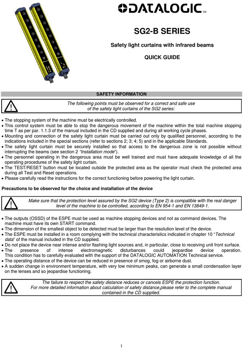 Datalogic SG2-B Series quick guide