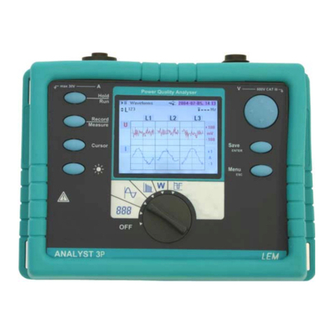 LEM Analyst 3P operating instructions