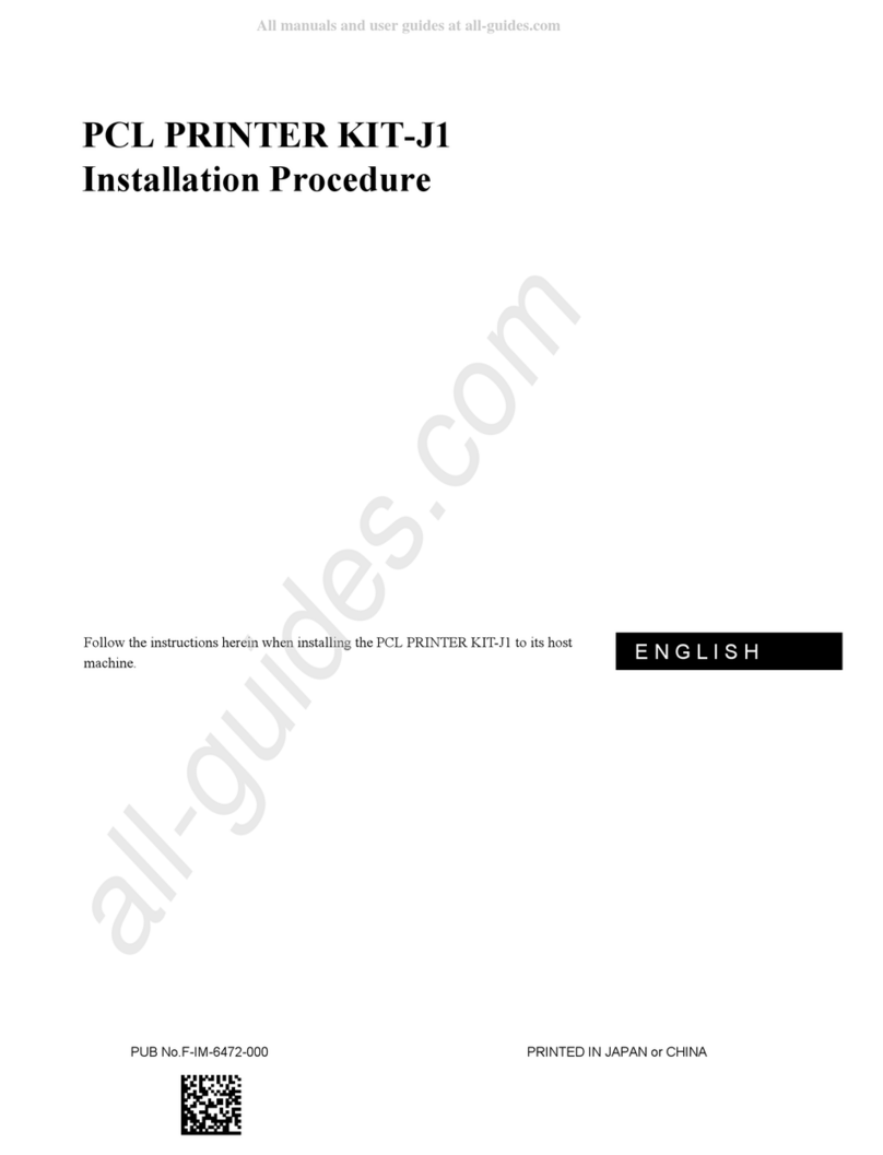 Canon PCL PRINTER KIT-Jl Operating and maintenance manual
