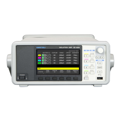 Iwatsu SE-6000 instruction manual