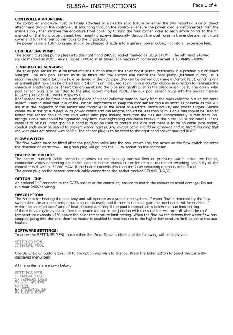 Sunlover SL8SA instructions