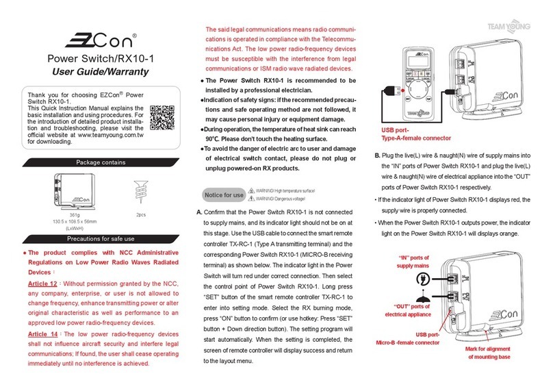 Econ RX10-1 Operating and maintenance manual