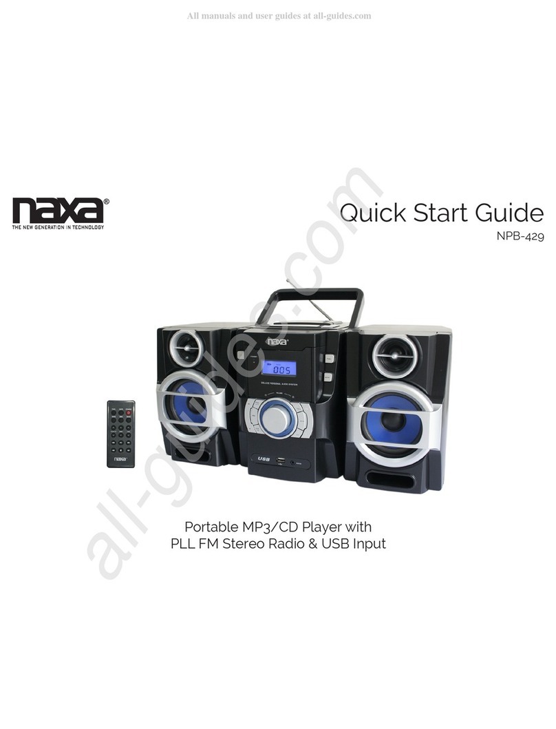 Naxa NPB-429 quick start guide