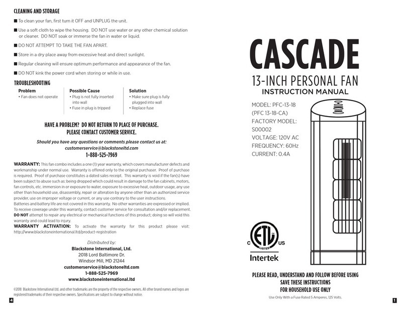 Cascade PFC-13-18 User manual