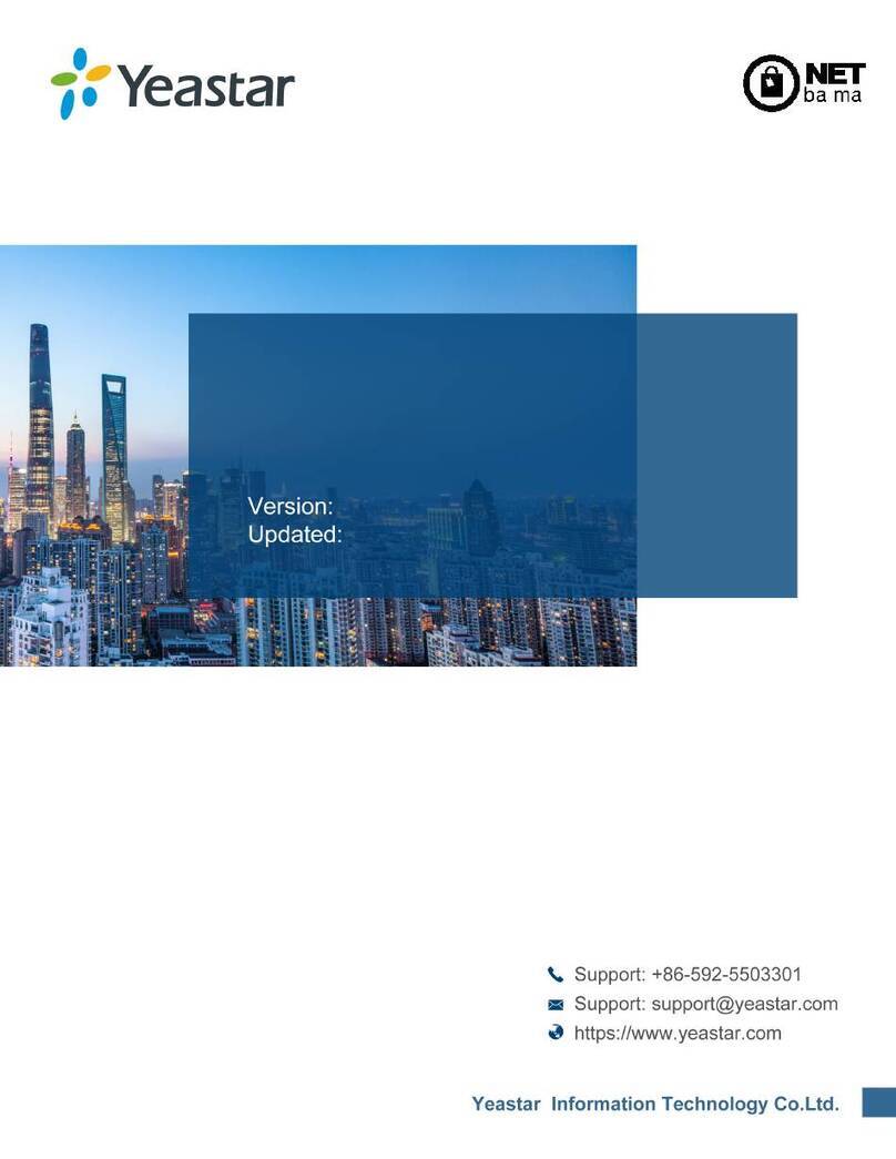 NET Yeastar TA1610 V3 FXO User manual