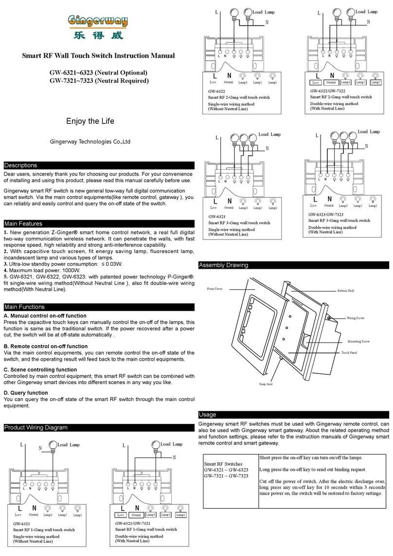 Gingerway GW-6321 instruction manual