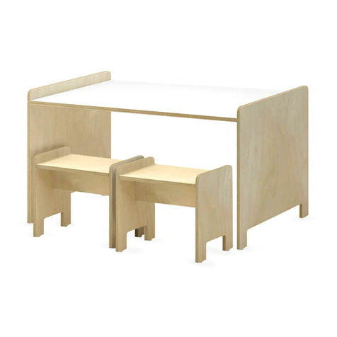 ducduc STUDIO DUC JUNO PLAYTABLE Assembly instructions