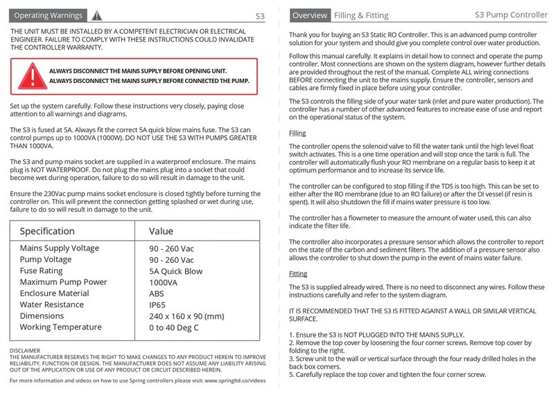 Spring S3 User manual