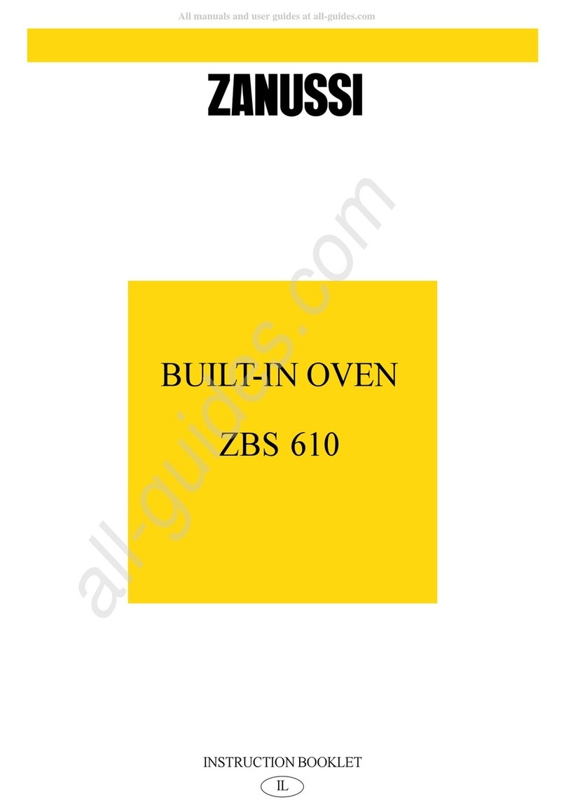 Zanussi ZBS610 Instruction booklet