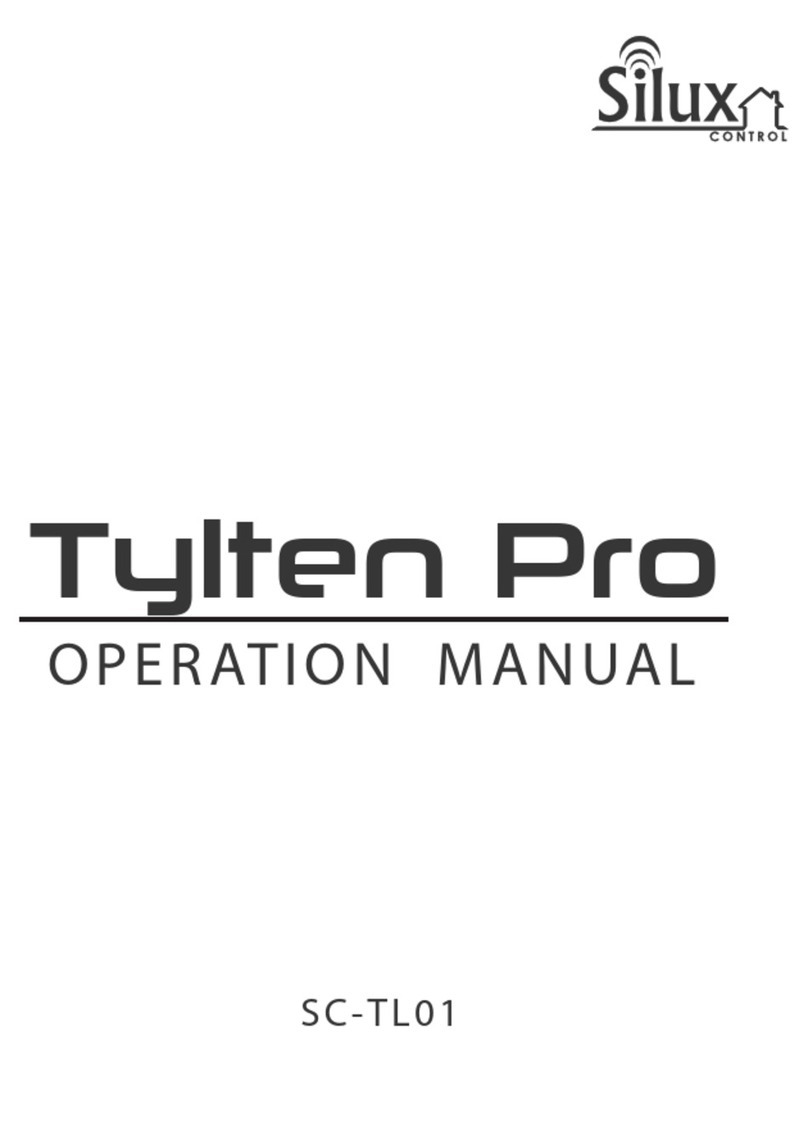 Silux Control Tylten Pro Operation manual