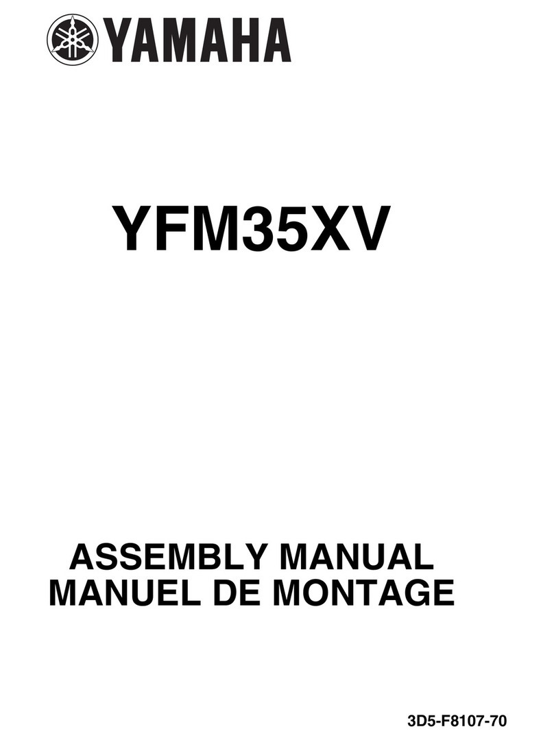 Yamaha WOLVERINE YFM35XV Assembly manual