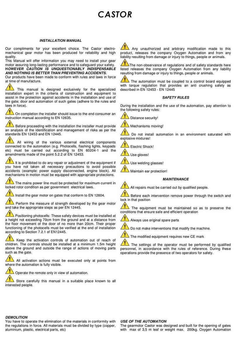 Oxygen CASTOR User manual