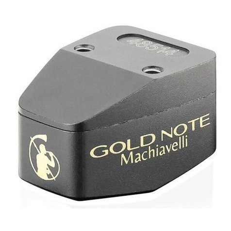 Gold Note Machiavelli Gold owner's manual