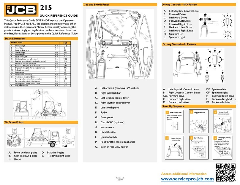 jcb 215 User manual