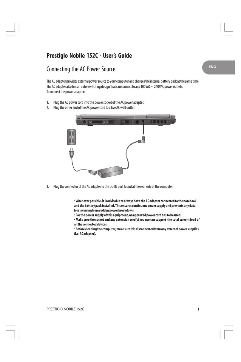 Prestigio Nobile 152C User manual