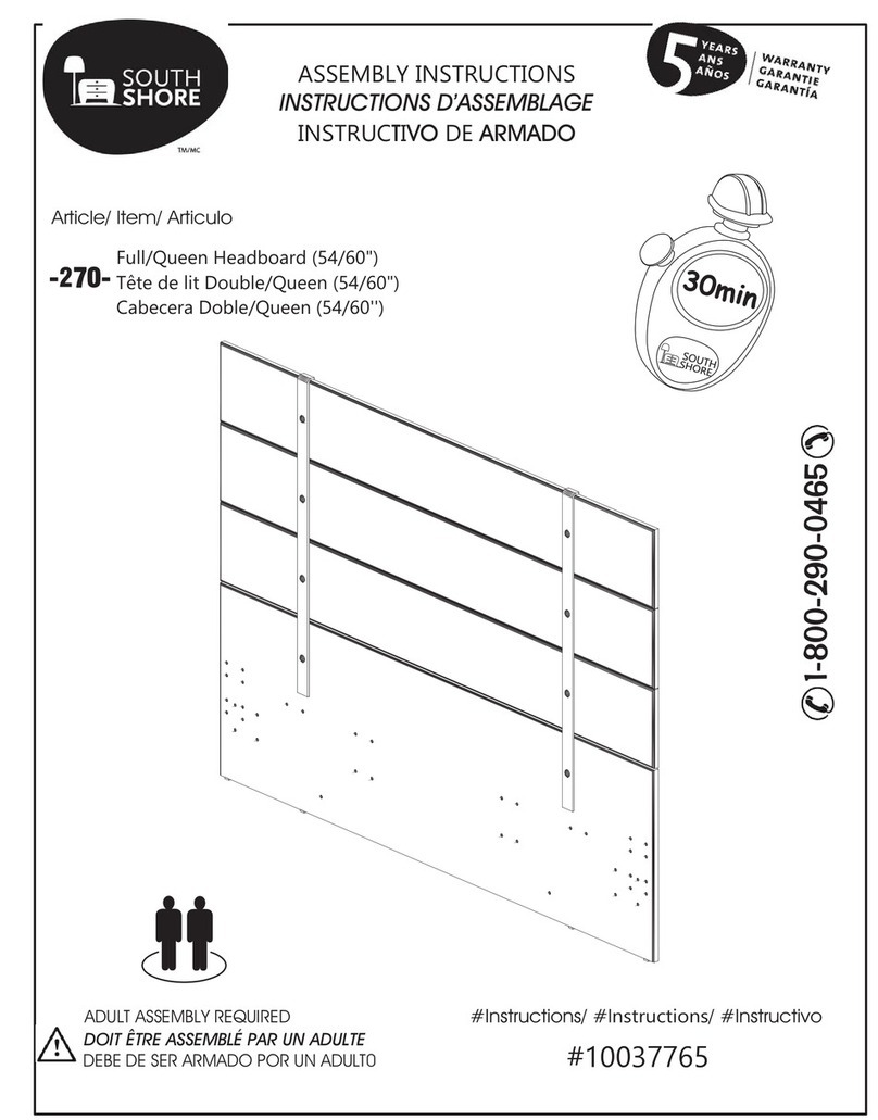 SouthShore 270 Assembly instructions