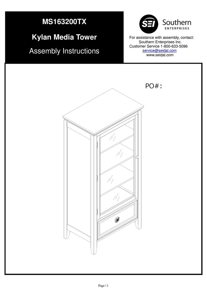 Southern Enterprises MS163200TX Assembly instructions