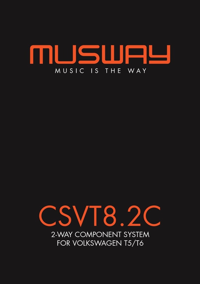 Audiodesign Musway CSVT8.2C Installation