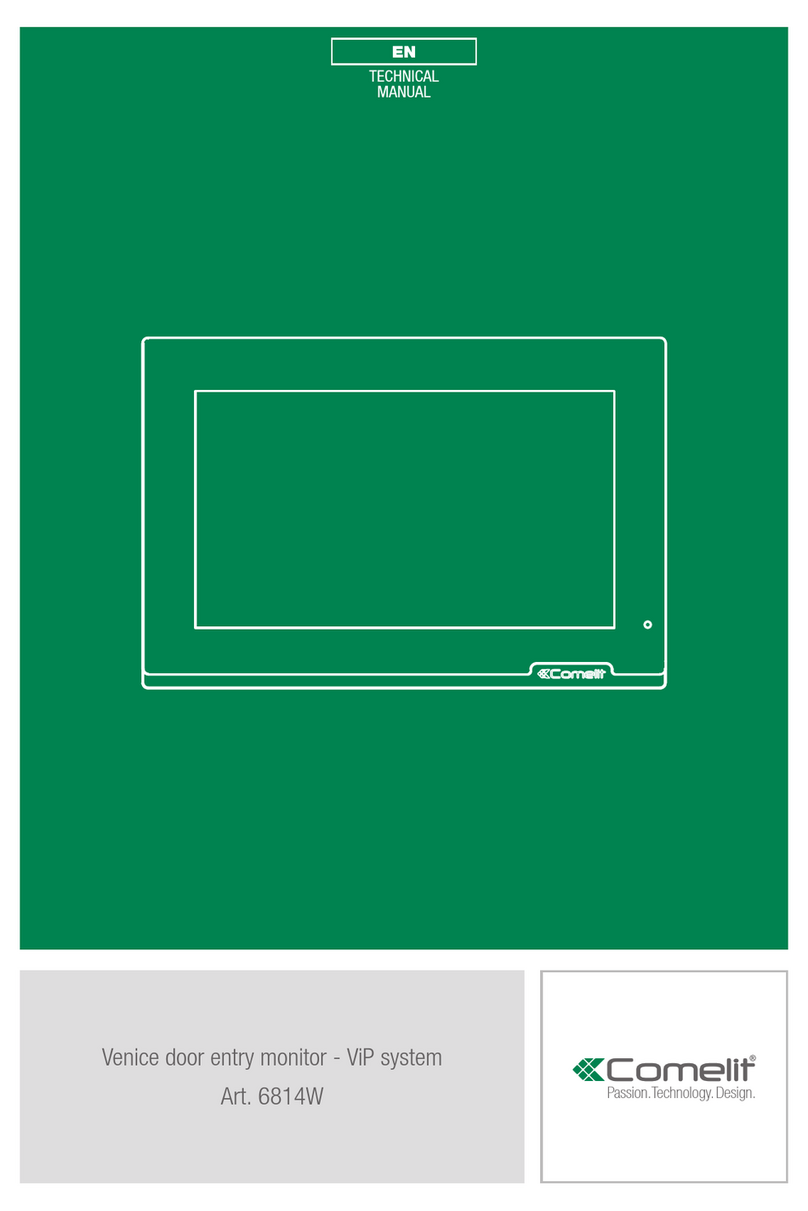 Comelit Venice 6814W User manual