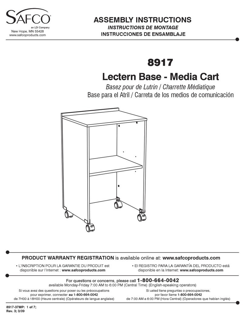 Safco 8917 Assembly instructions