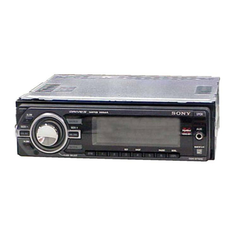 Sony CDX-GT572 User manual Sony CDX-GT572 User manual