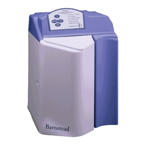 Barnstead International DIamond 1265 Series Operating manual and parts list