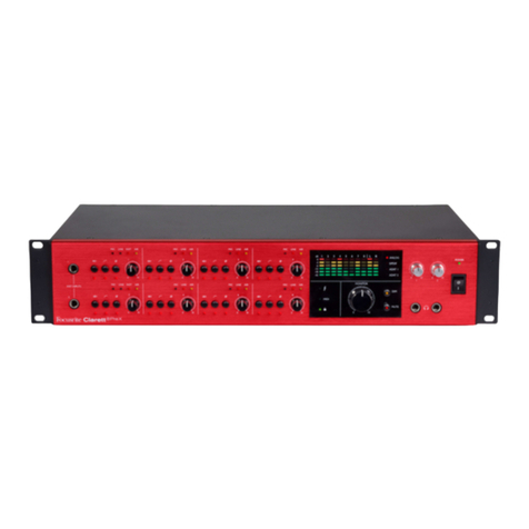Focusrite Clarett 8PreX User manual