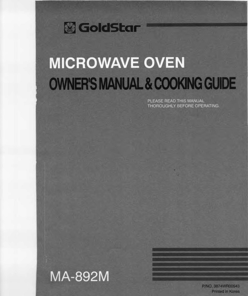 Goldstar MA-892M Owner's manual & cooking guide