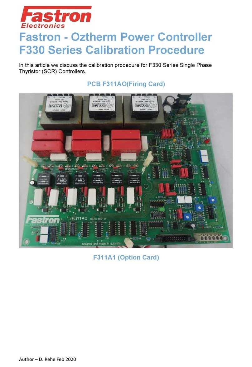 FASTRON. F330 Series CALIBRATION PROCEDURE