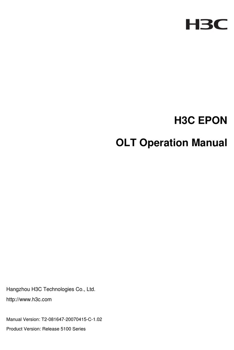 H3C EPON OLT User manual H3C EPON OLT User manual