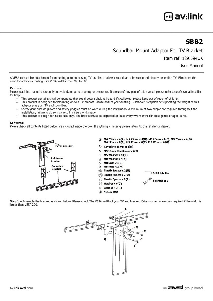Avsl Avlink SBB2 user manual