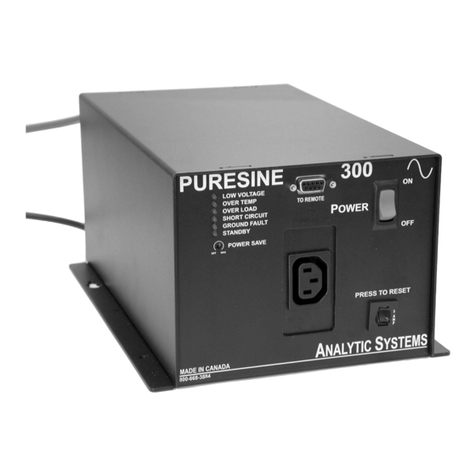 Analytic Systems Pure Sine 300 Installation and operation manual