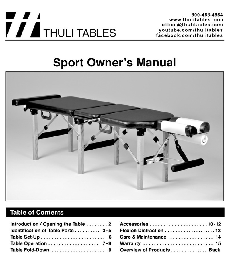 Thuli Tables Sport owner's manual
