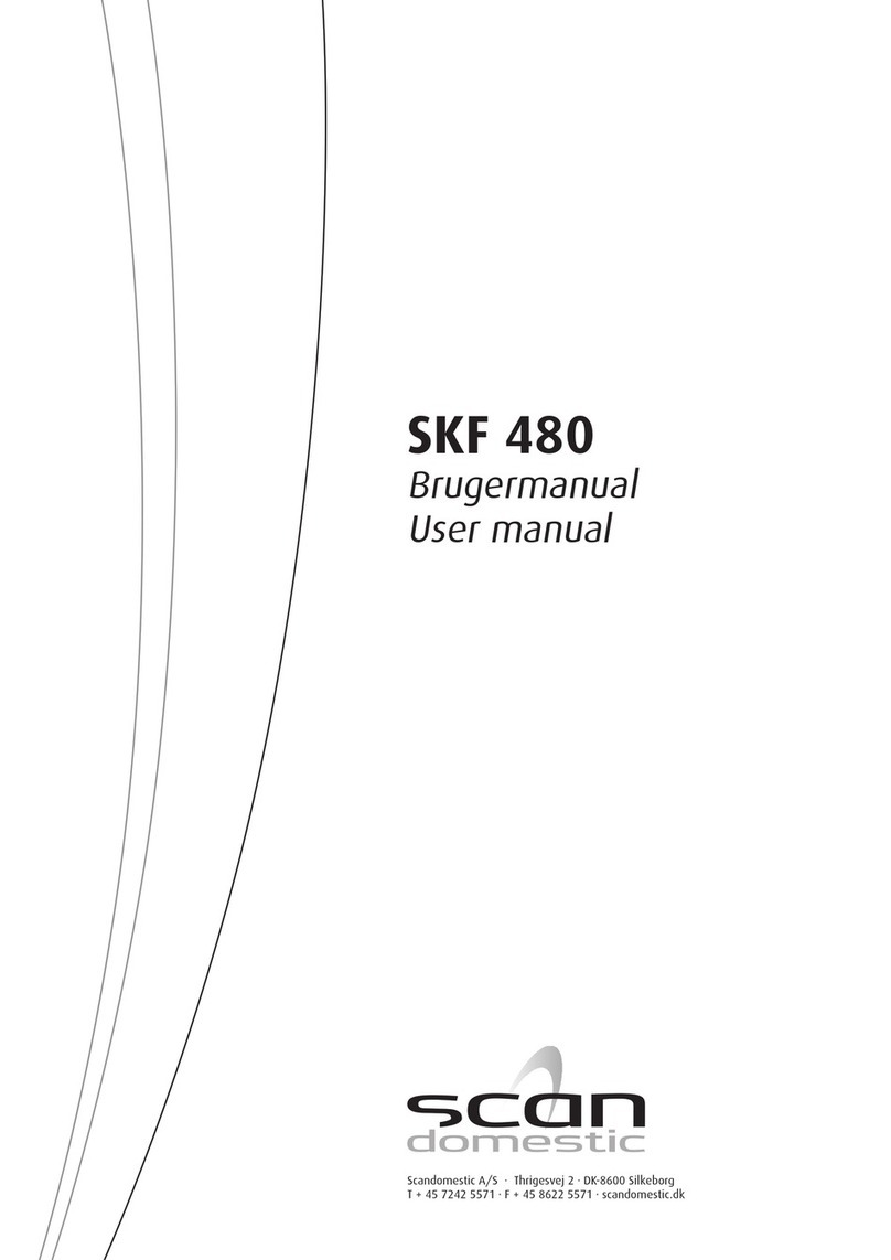 Scandomestic SKF 480 User manual