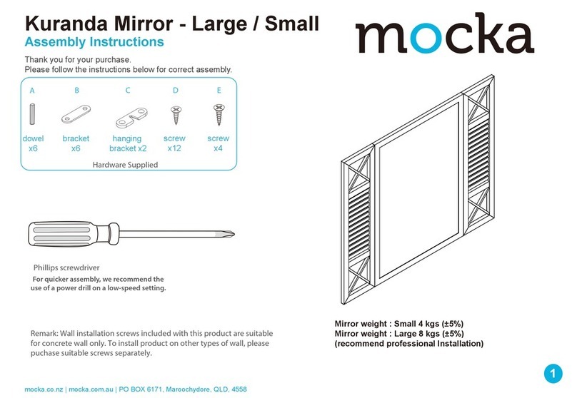 Mocka Kuranda Mirror - Large User manual
