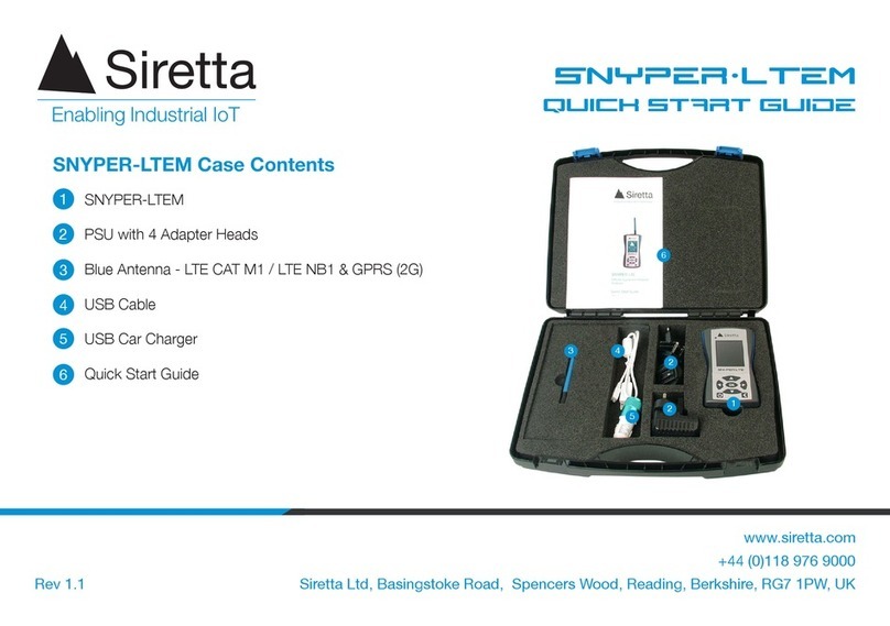 SIRETTA SNYPER-LTEM quick start guide