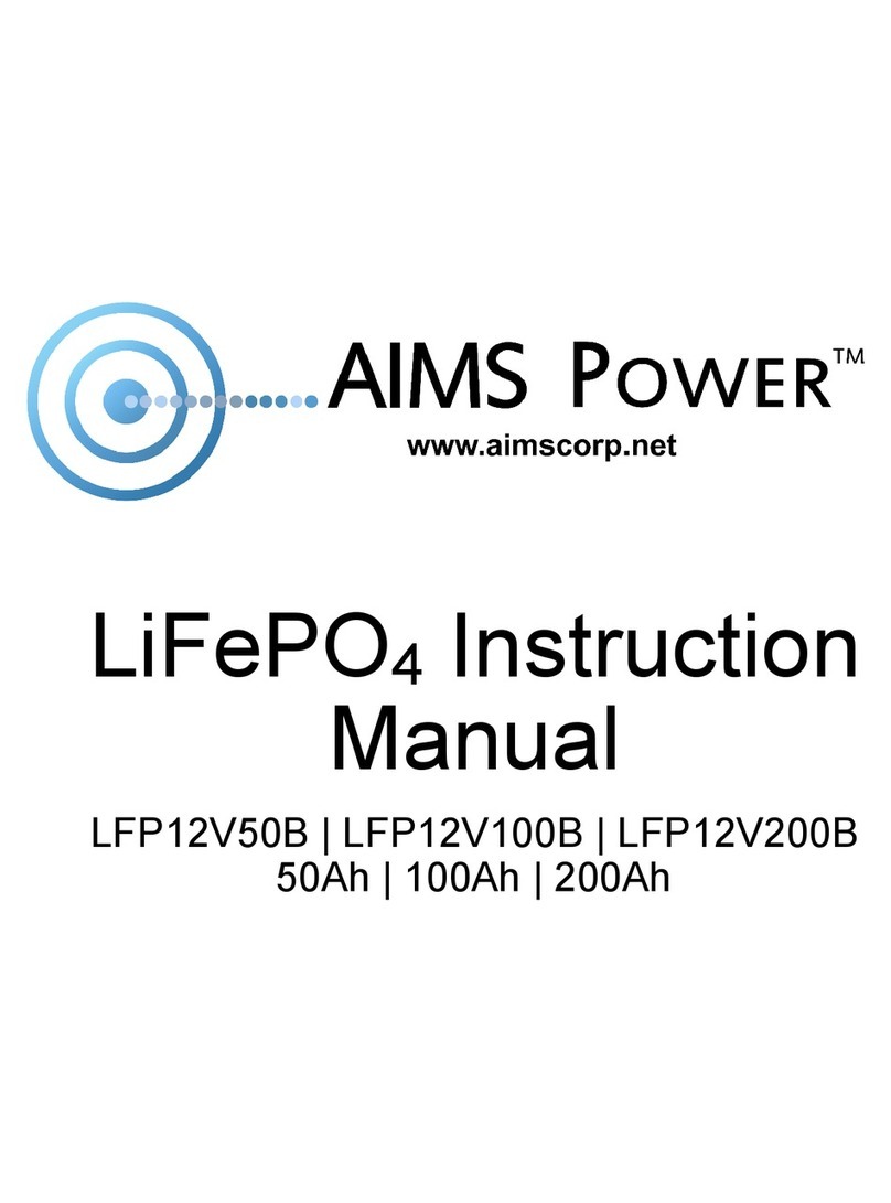 AIMS Power LiFePO4 LFP12V50B User manual