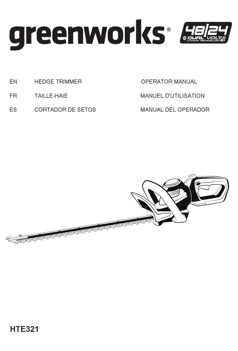 GreenWorks HTE321 Operator's manual