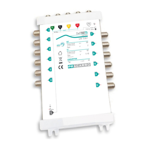 Fracarro SWP508TS operating instructions