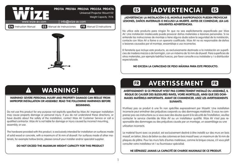 Wize PRG11A instruction manual