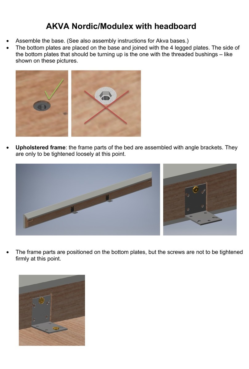 Akva Nordic with headboard User manual