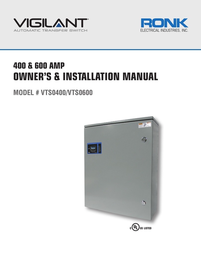 RONK VIGILANT VTS0400 Owners & installation manual
