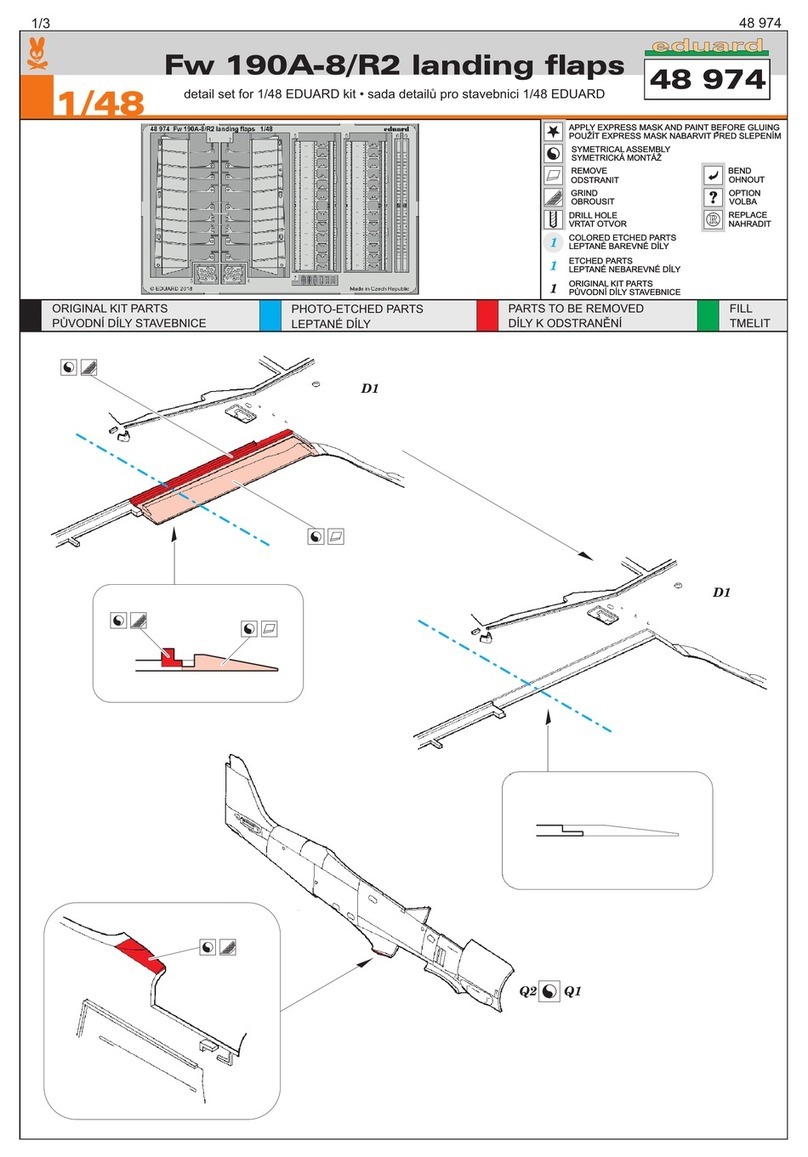 Eduard Fw 190A-8/R2 landing flaps manual