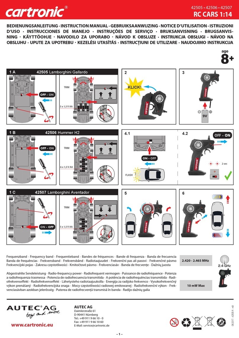 AUTEC Cartronic Lamborghini Gallardo instruction manual