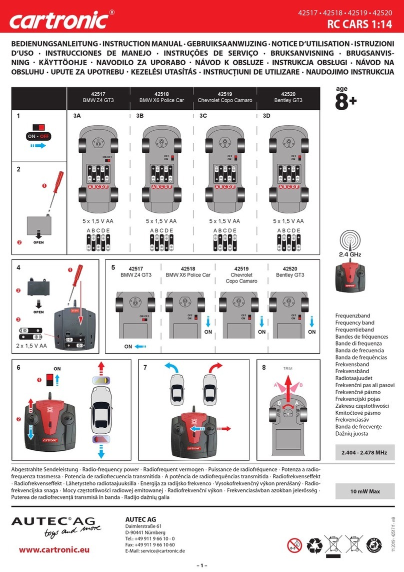 AUTEC Cartronic BMW Z4 GT3 instruction manual