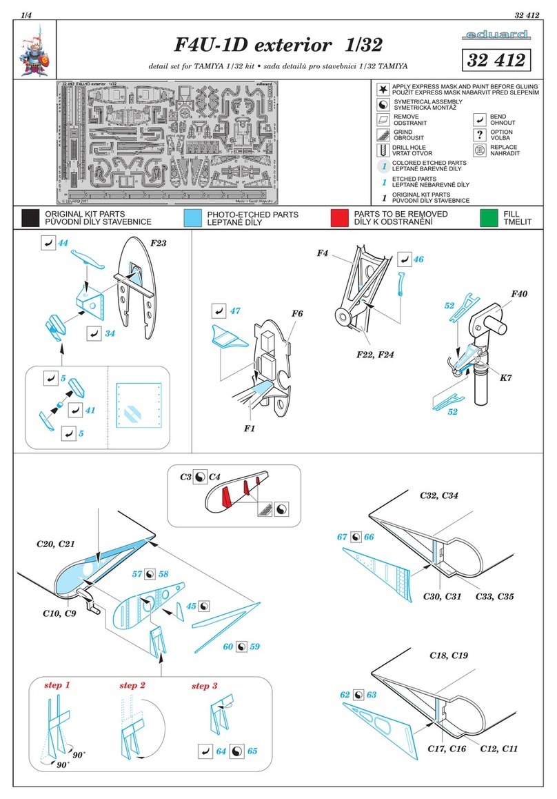 Eduard F4U-1D exterior 1/32 User manual