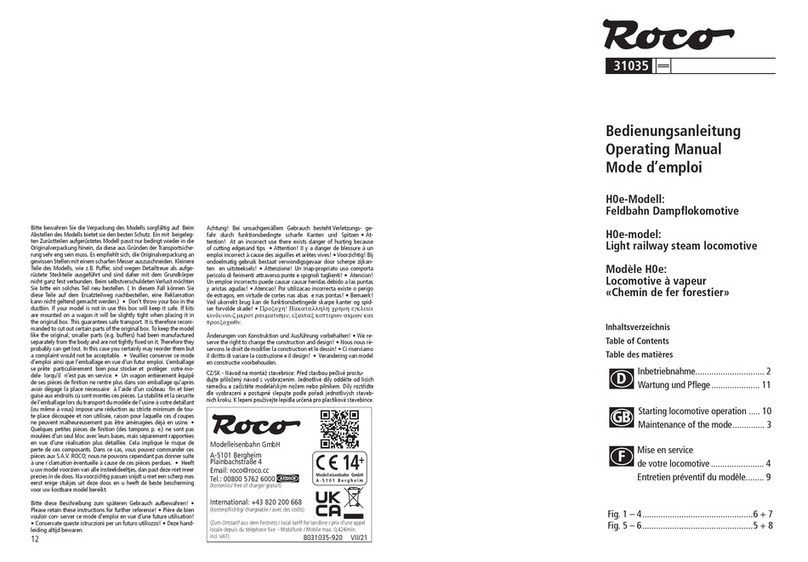 roco H0e User manual