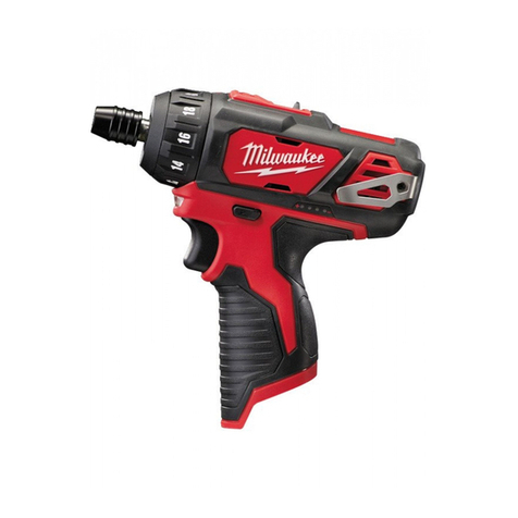 Milwaukee M 12 BD User manual